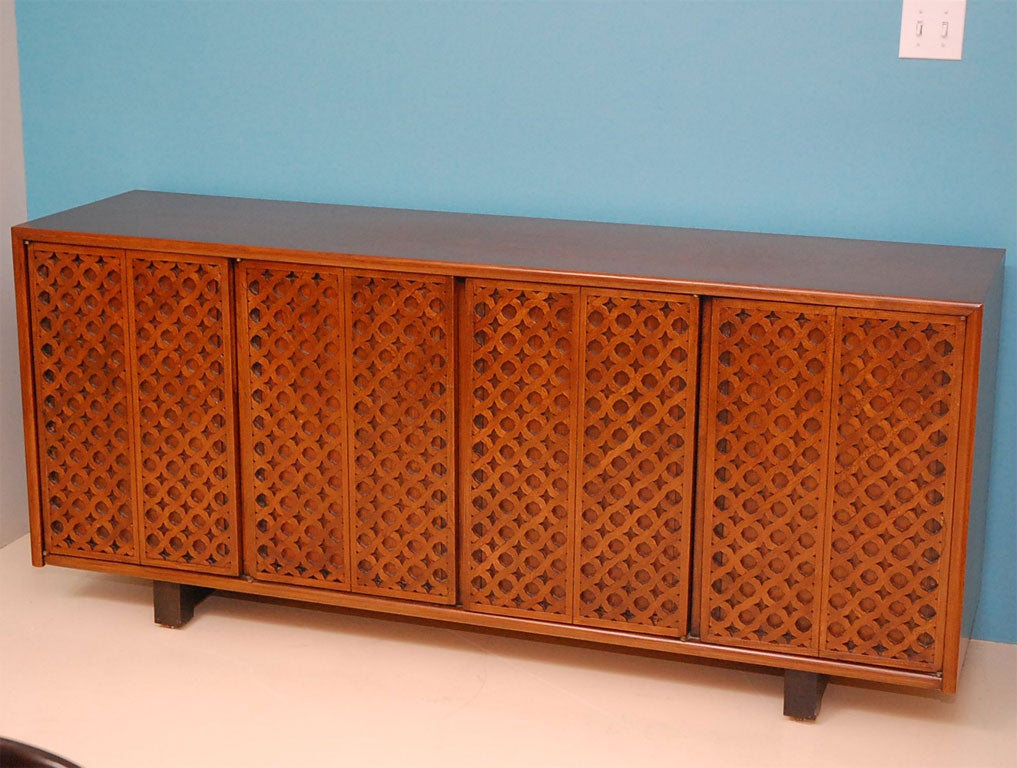 Four Door Fretwork Credenza