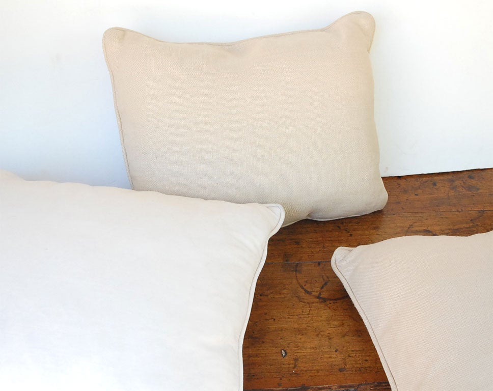 Set of 3 vintage  pillows toile de Jouy For Sale 5