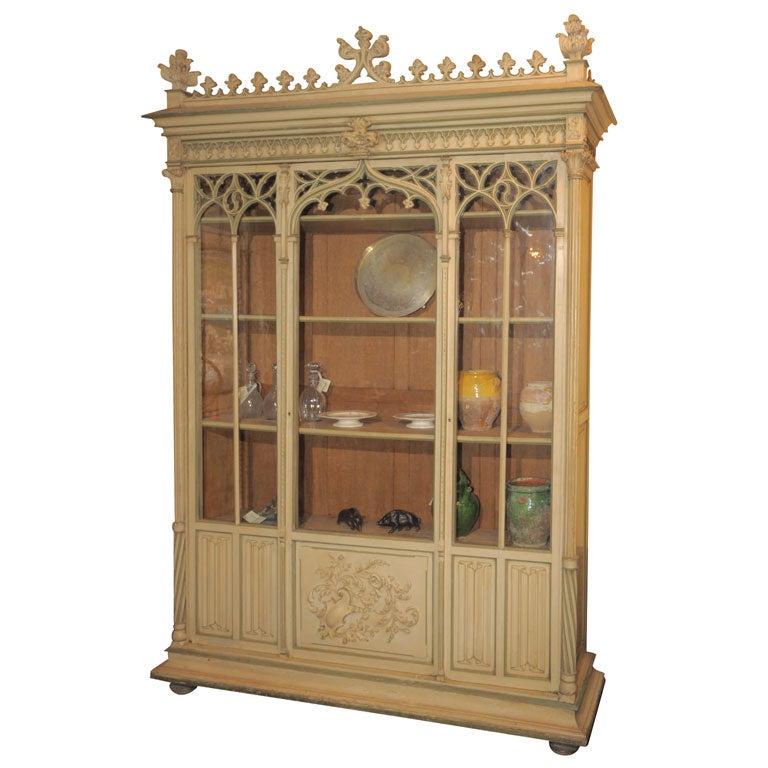 Gothic Revival Bookcase Attributed To E.e. Viollet- Le- Duc For Sale