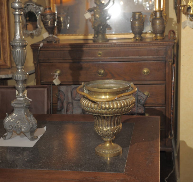 18th Century Gilt Bronze Bucket