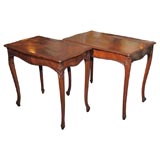 Antique Pair of Louis XV Style Mahogany Single Drawer Side Tables