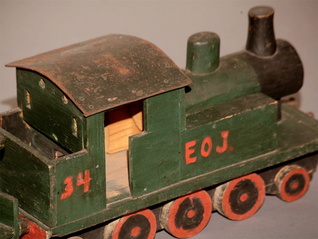 Swedish Handmade Toy Train In Excellent Condition For Sale In Sheffield, MA