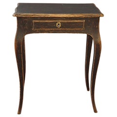 Black Rococo Side Table