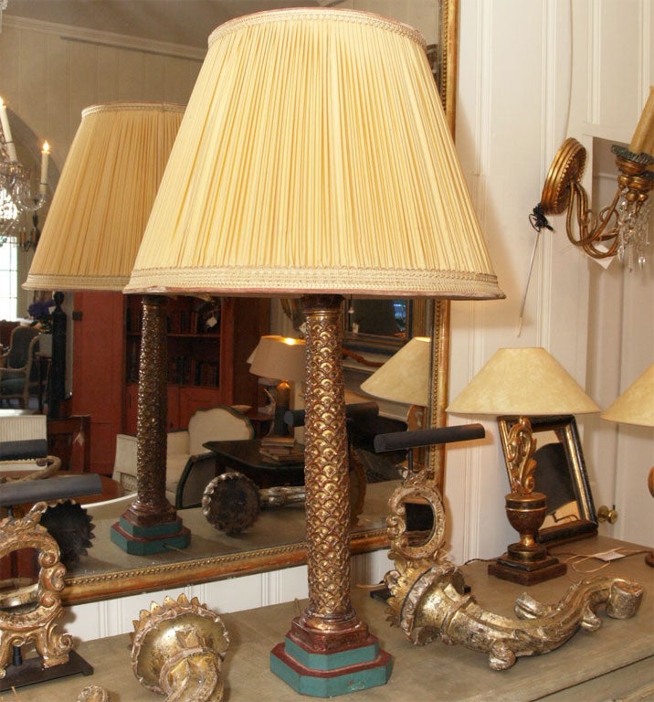 * 8049  A 16TH C ITALIAN COLUMN MOUNTED AS A LAMP