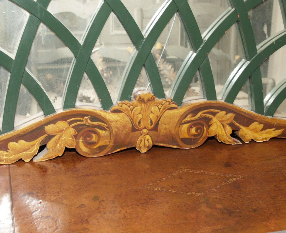 19th c French Carved and Mirrored Pediment For Sale 2