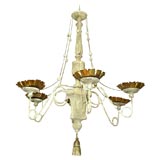 Antique 8016  GRAND SCALE TUSCAN STYLE CHANDELIER, C 1850