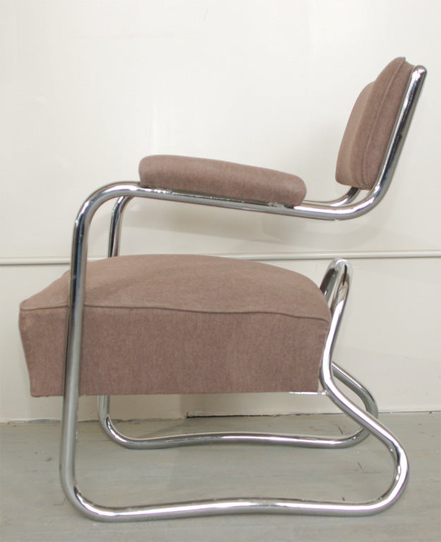 Austrian Bauhaus style armchairs.
