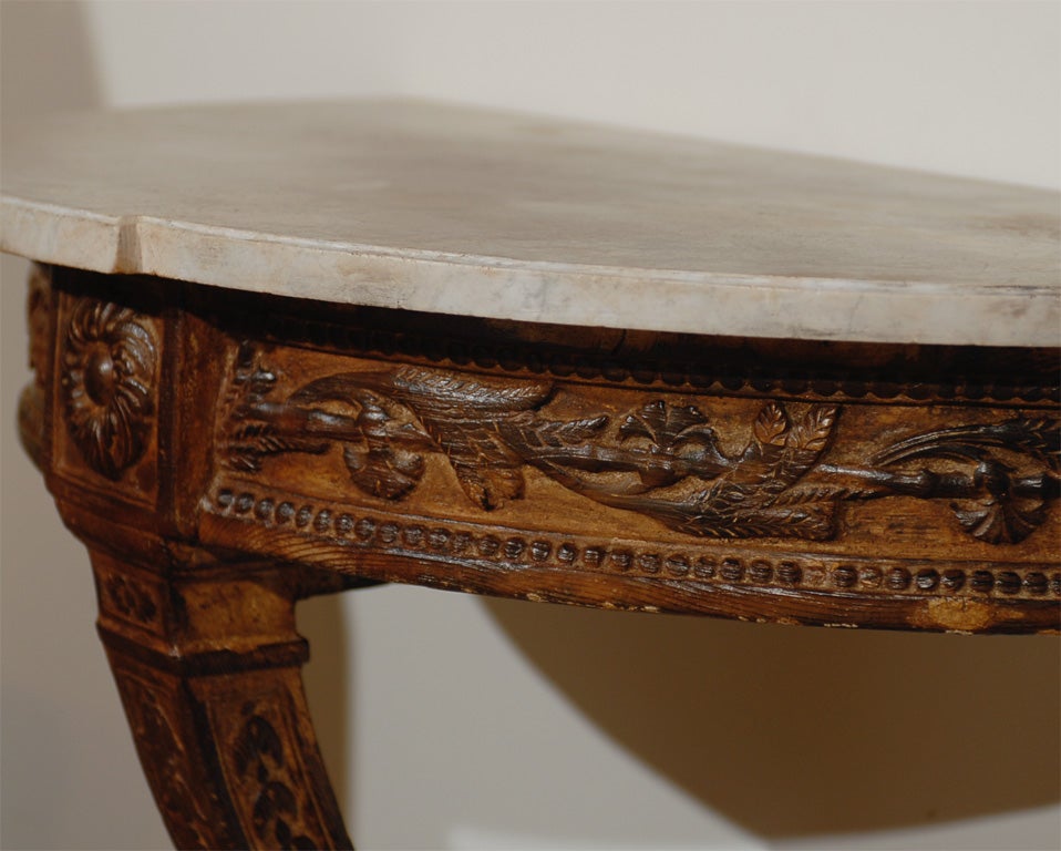 18th Century Swedish Marble Top Console - Gustavian 1