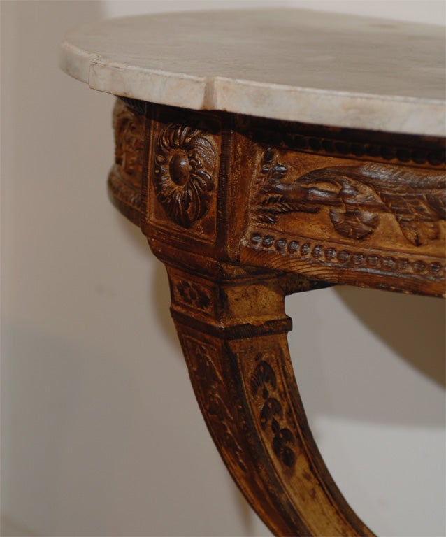 18th Century Swedish Marble Top Console - Gustavian 2