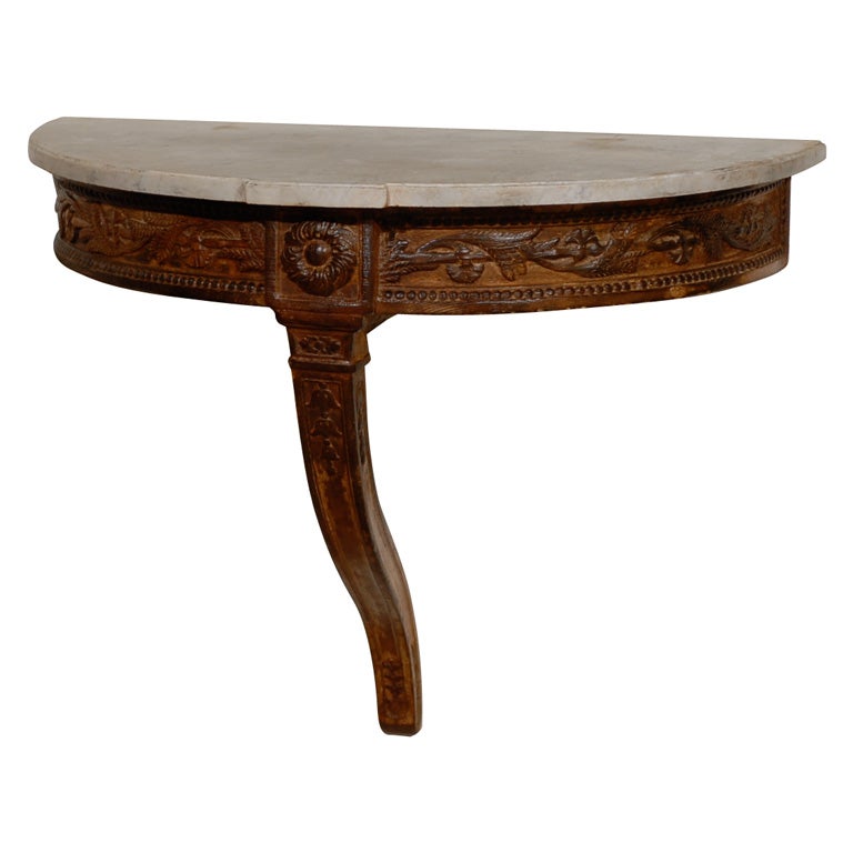 18th Century Swedish Marble Top Console - Gustavian