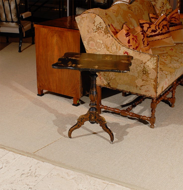 Napoleon III Chinoiserie Tilt Top Table