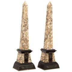 A Pair of Egyptian Revival Obelisks.