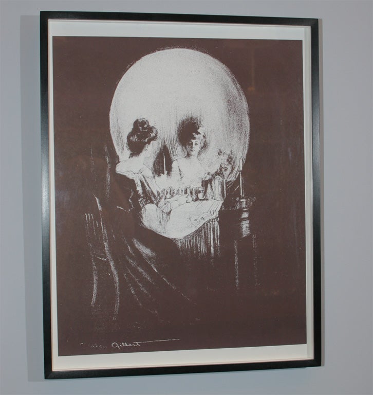 Framed 1970's reproduction of Victorian Print