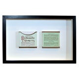 Used Framed Packaging for Asthmatic Cigarettes
