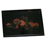 Retro Inlaid Tray by Couroc of Monterey