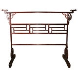 Antique Robe Rack / Headboard with Serpent Heads