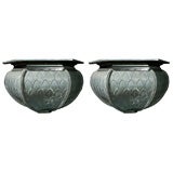 Pair of zinc consoles