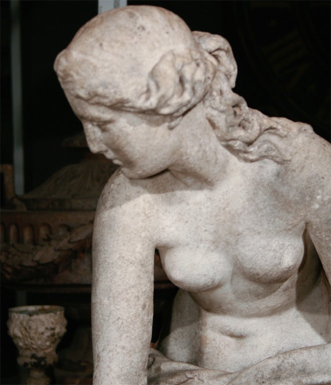 19th century English marble statue For Sale 3