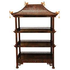 Chinoiserie Lacquer Etagere