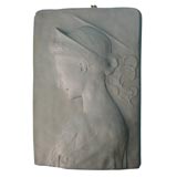 Plaster Neo-Classical Hanging Bust