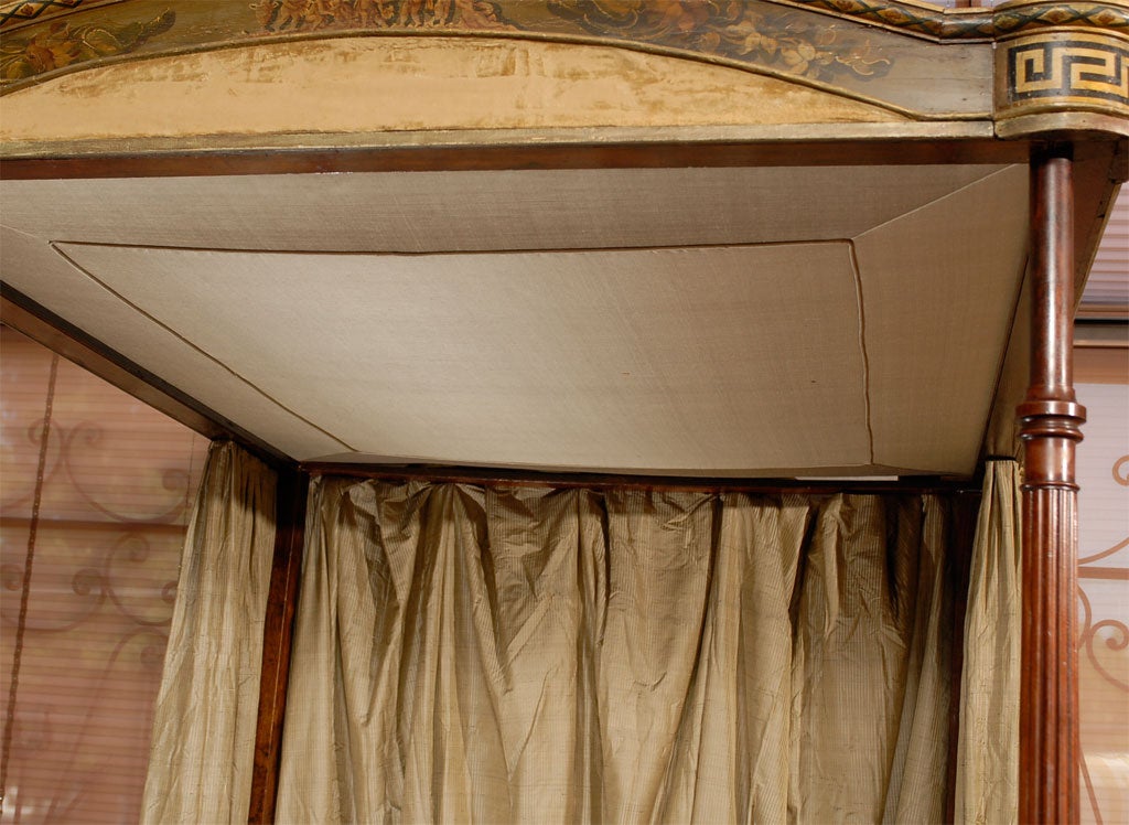 A George III Mahogany & Painted Four-Post Tester Bed, ca. 1790 1
