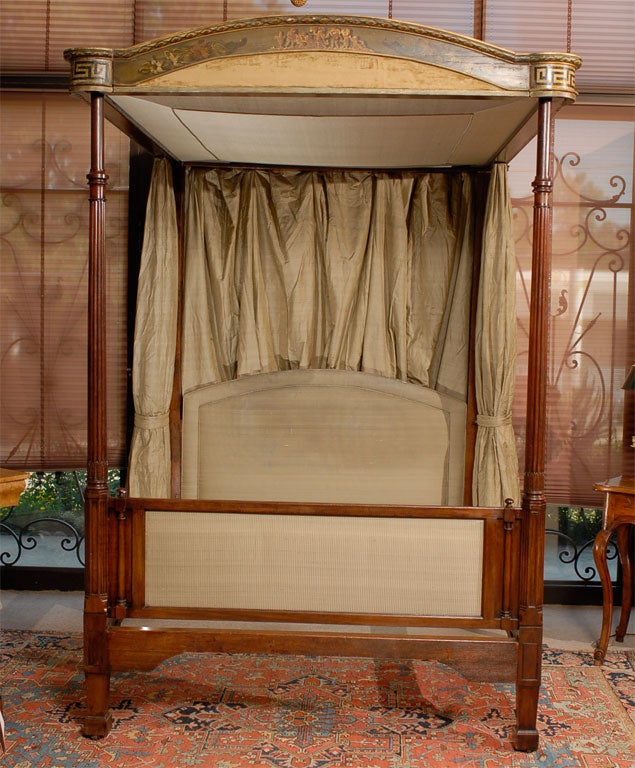 A George III Mahogany & Painted Four-Post Tester Bed, ca. 1790 3
