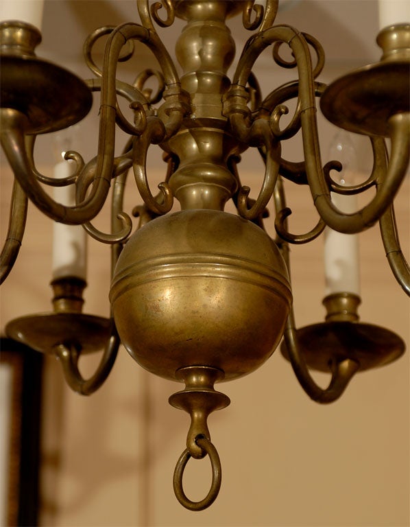 dutch brass chandelier