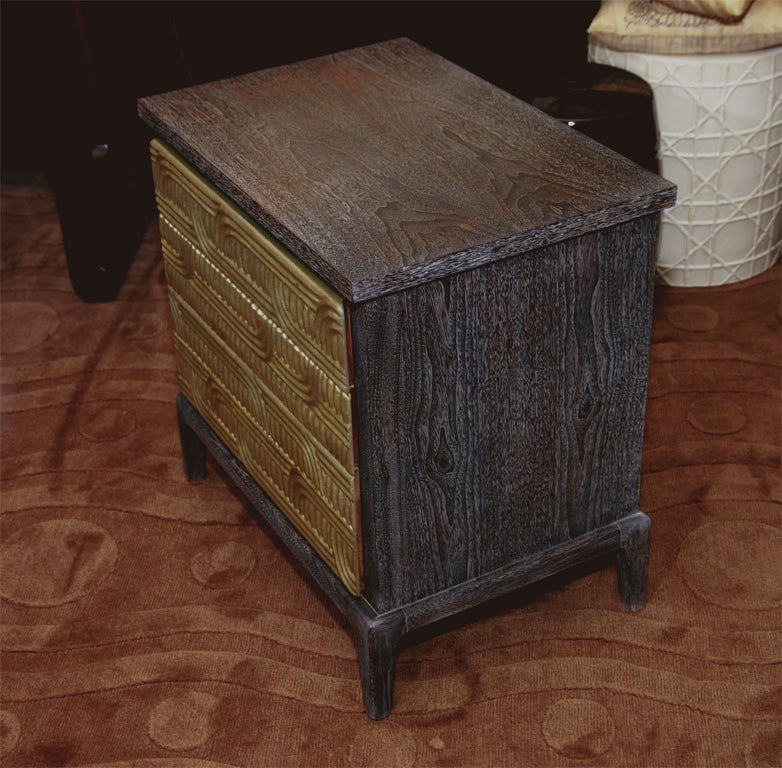 Cerused and Gilded Nightstand 4