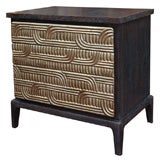 Used Cerused and Gilded Nightstand