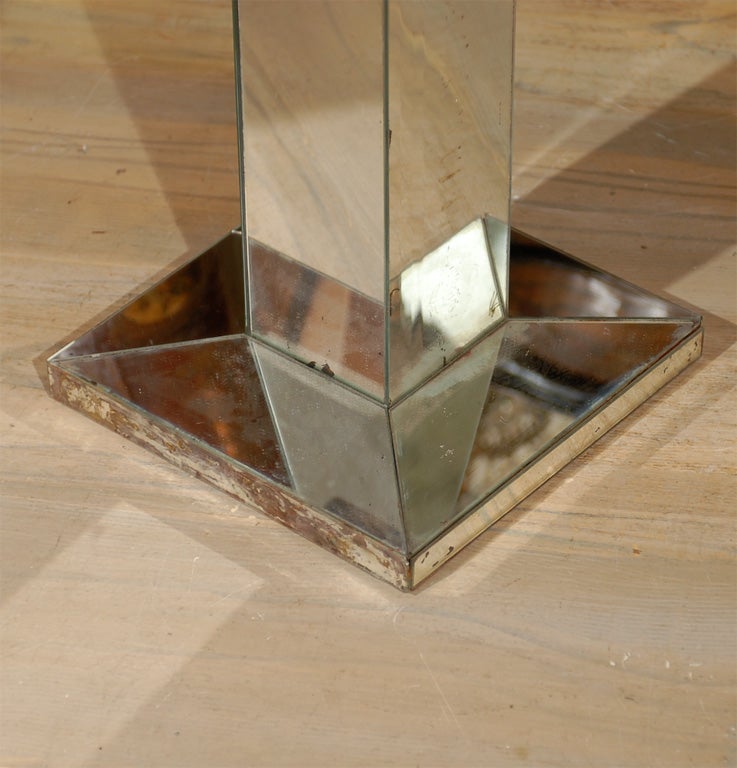 French 1940's Mirrored Side Table