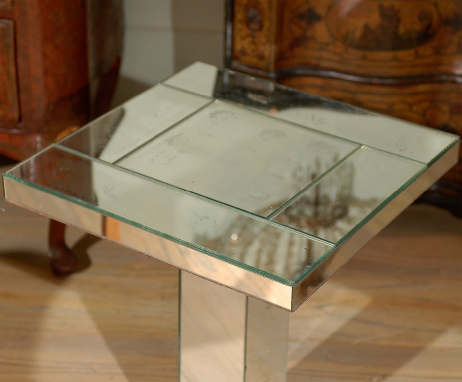 Mid-20th Century 1940's Mirrored Side Table