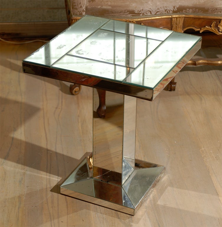 1940's Mirrored Side Table 1