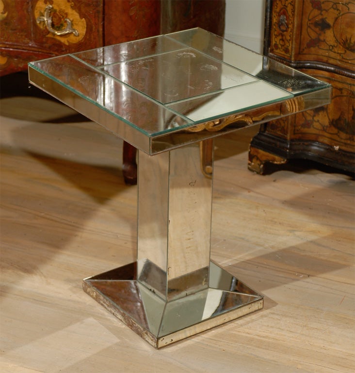 1940's Mirrored Side Table 2