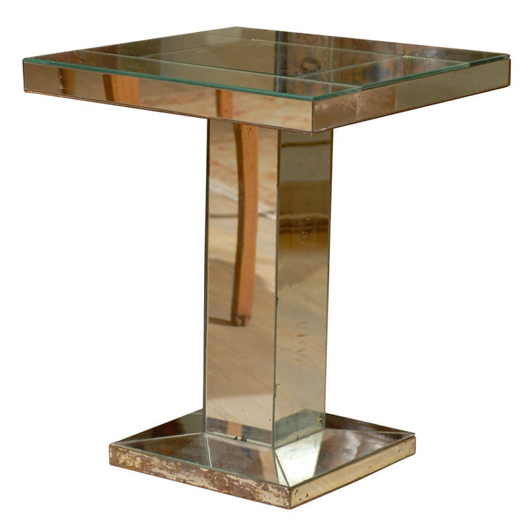 1940's Mirrored Side Table