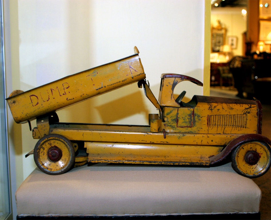 Marvelous Dump Truck!   Worn,  played with and written on 