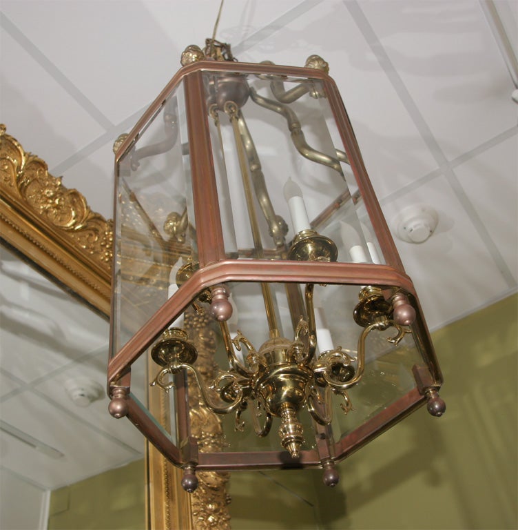 French Large Neo Classic Style Hall Lantern For Sale