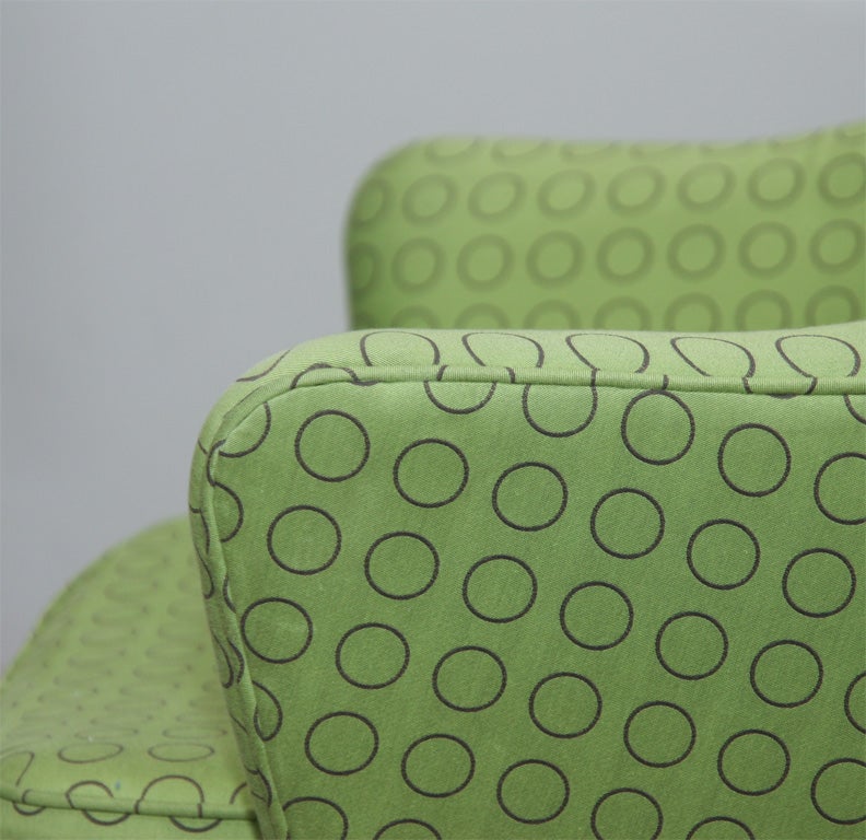 20th Century Pair of Eero Saarinen dining chairs in Maharam fabric