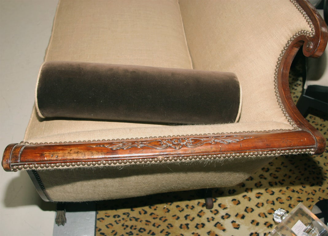 19th Century VICTORIAN CHIC Handsome Empire Sofa     Ooooh la la