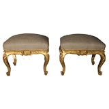 Pair Louis XV Style Benches Pair Louis XV Style Benches