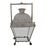 Antique Early 19th c. Hanging Lantern from a Parisian Porch