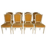 Set of Eight Fine Jansen Dining Chairs
