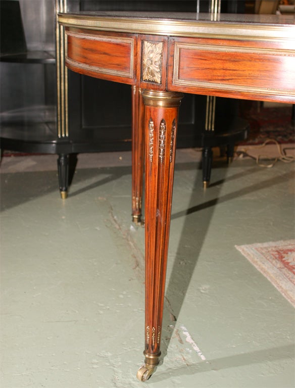 Maison Jansen Stamped Rosewood Dining Table