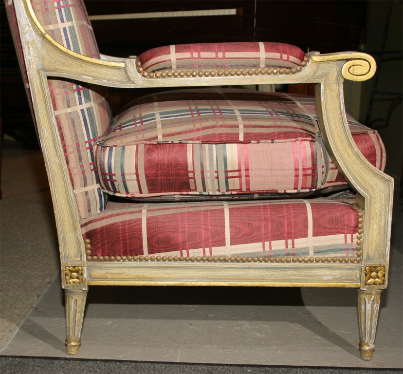 Fabulous French Bergere Chair by Jansen In Good Condition In Stamford, CT