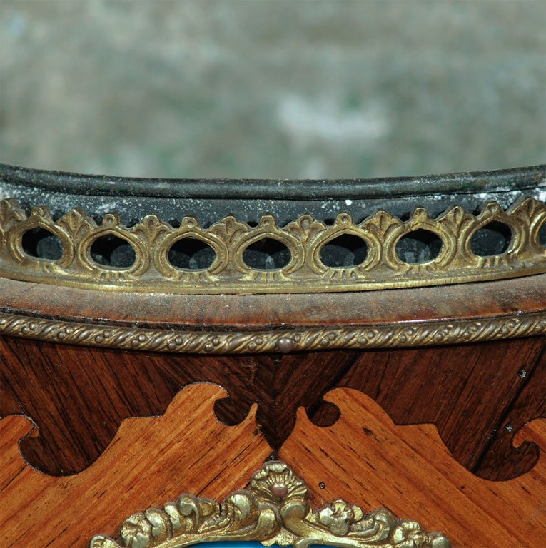 19th Century French Jardiniere With Sevres Plaque For Sale