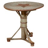 Rare 20th Century American Twig Table with a Star
