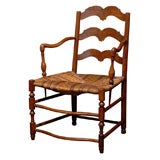 French rush seat chair