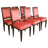 Set of Six Jansen Dining Chairs