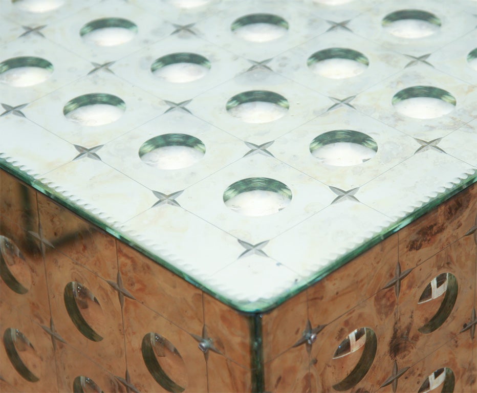 Pair of Mid-Century Mirrored Cubes 4