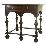 Antique Rare William and Mary Oak Lowboy