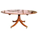 George III mahogany oval tilt-top breakfast table, c.1780